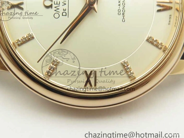 0124 Durable De Ville RG MKF 1:1 Best Edition Silver Dial Diamonds Markers on Brown Leather Strap MIYOTA 9015 V 8047